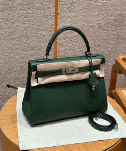 HERMES KELLY – 32 – VERT ANGLAIS – TOGO – PHW