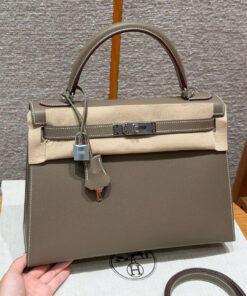 HERMES KELLY – 32 – ETOUPE – EPSOM – PHW