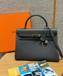 HERMES KELLY – 32 – GRIS MEYER – TOGO – PHW