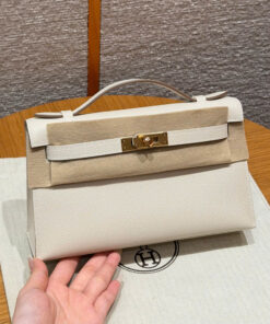 HERMES KELLY POCHETTE – CRAIE – EPSOM – GHW