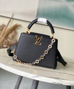 LV CAPUCINES – BB – BLACK – TAURILLON – GOLD