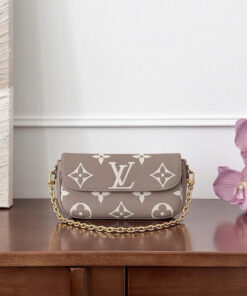 LV WALLET ON CHAIN – GRAY – MONOGRAM EMPREINTE – GOLD
