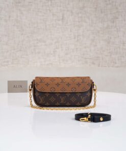 LV WALLET ON CHAIN – BROWN – MONOGRAM CANVAS – GOLD