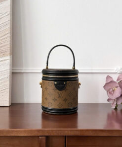 LV CANNES - BROWN - MONOGRAM CANVAS & MONOGRAM REVERSE CANVAS - GOLD