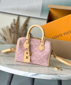 LV SPEEDY BANDOULIÈRE – 20 – MONOGRAM EMBLEMÈ – JACQUARD – GOLD